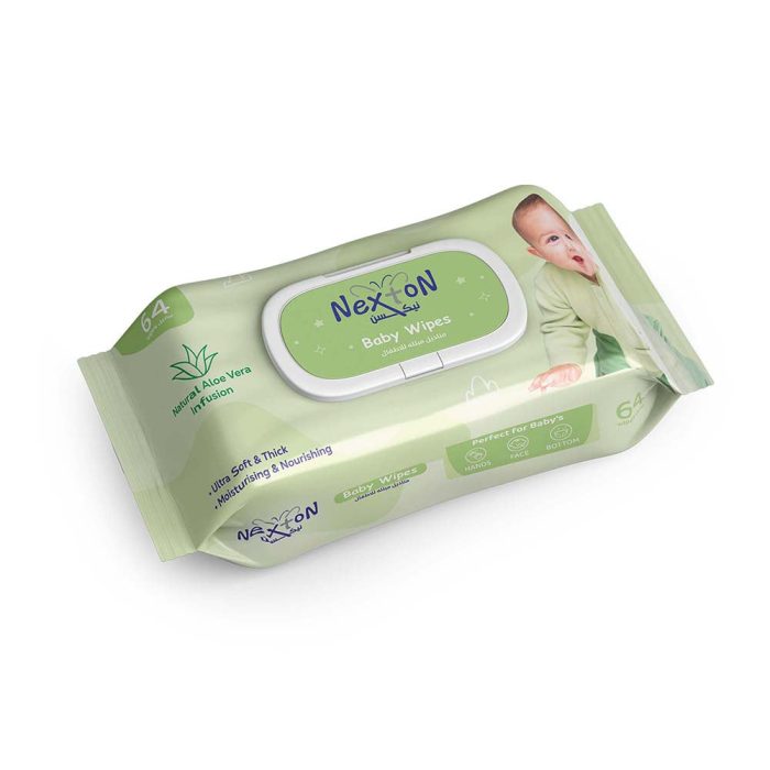 Nexton Baby Wipes (Alovera) 64 pcs